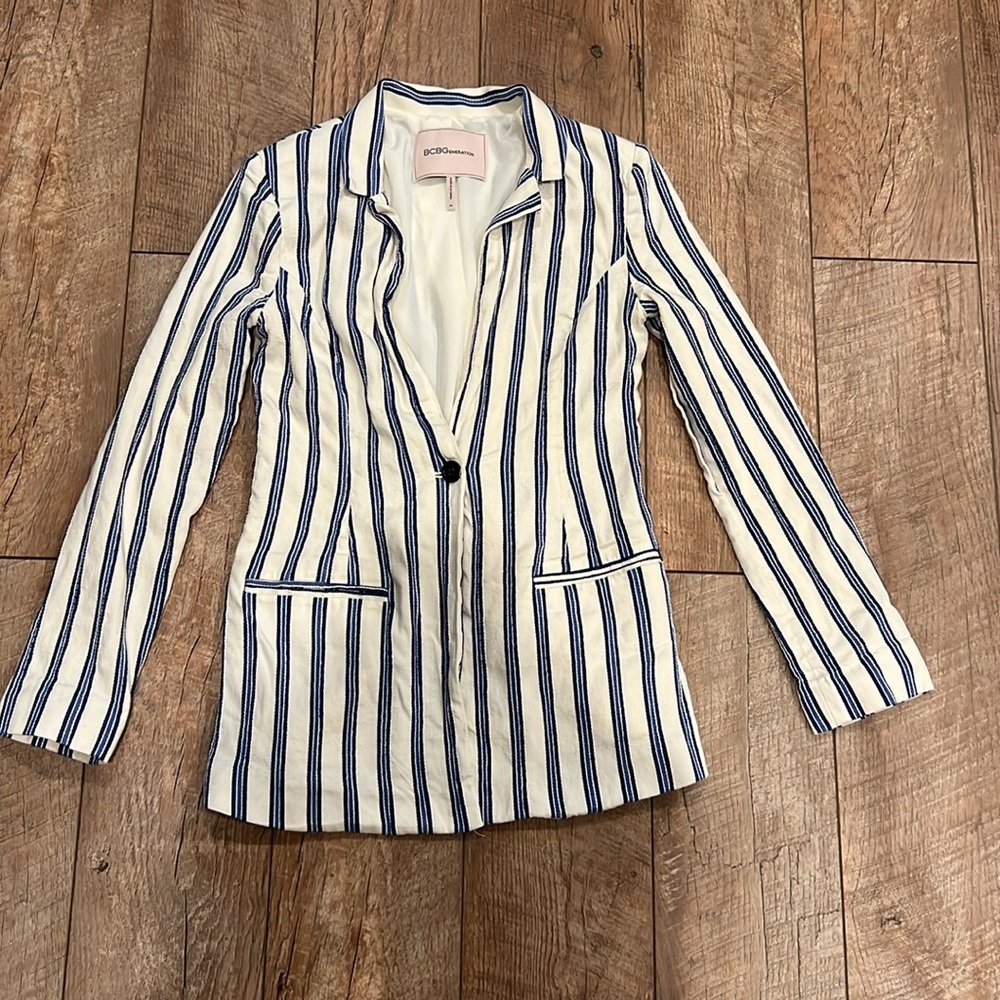 BCBG Suit Blazer Stripe